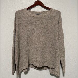 Eileen Fisher Silk Noil Crew Neck Top, Size XL